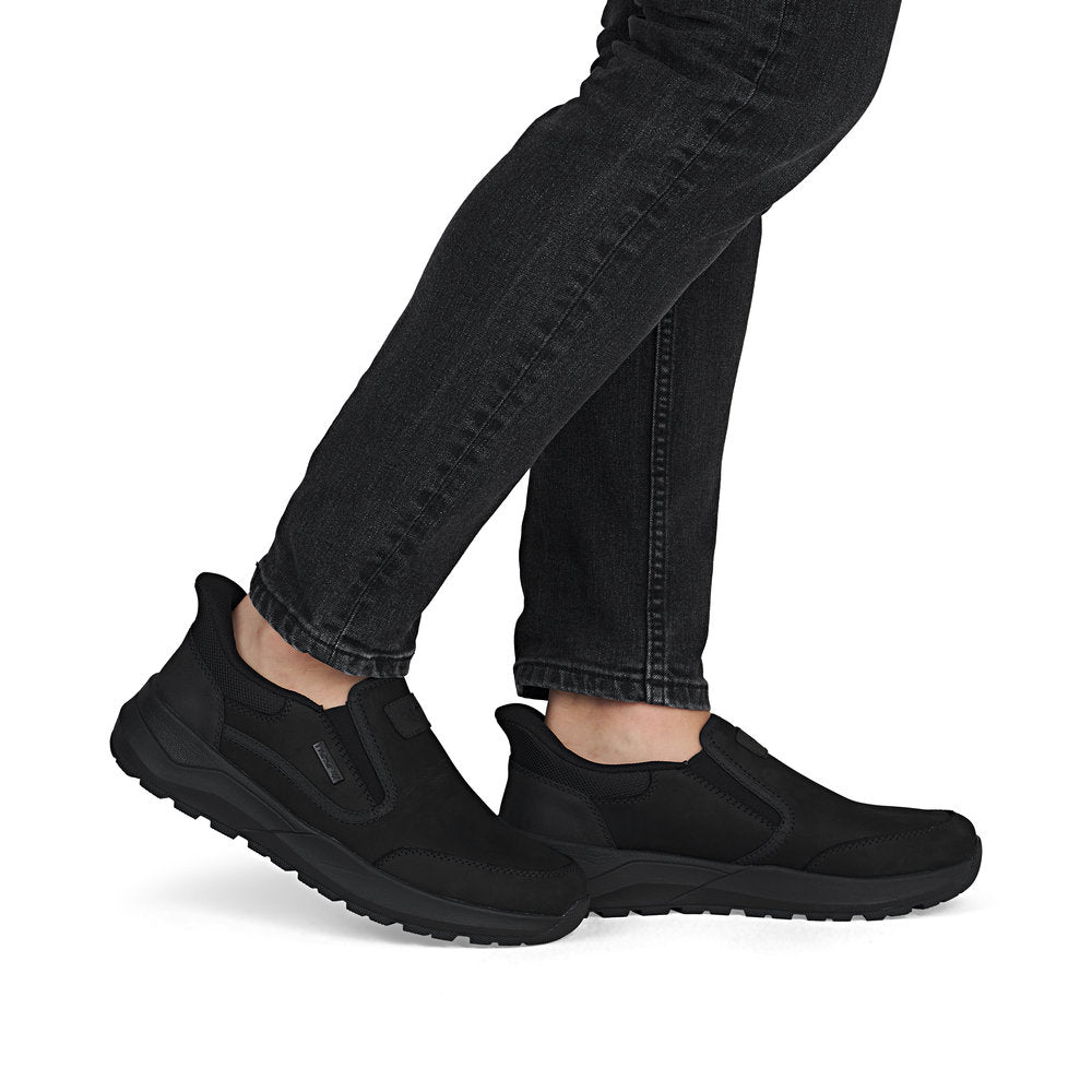 Rieker TEX 06052-00 Black H Fit Slip On Shoes