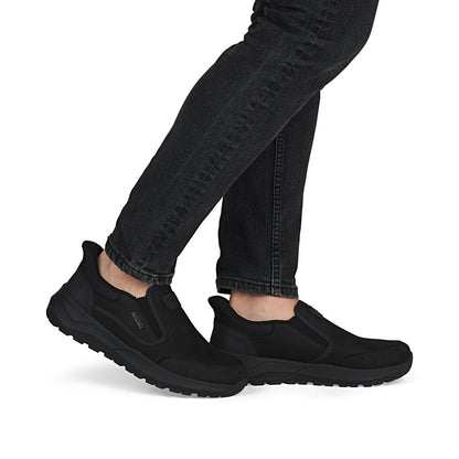 Rieker TEX 06052-00 Black H Fit Slip On Shoes