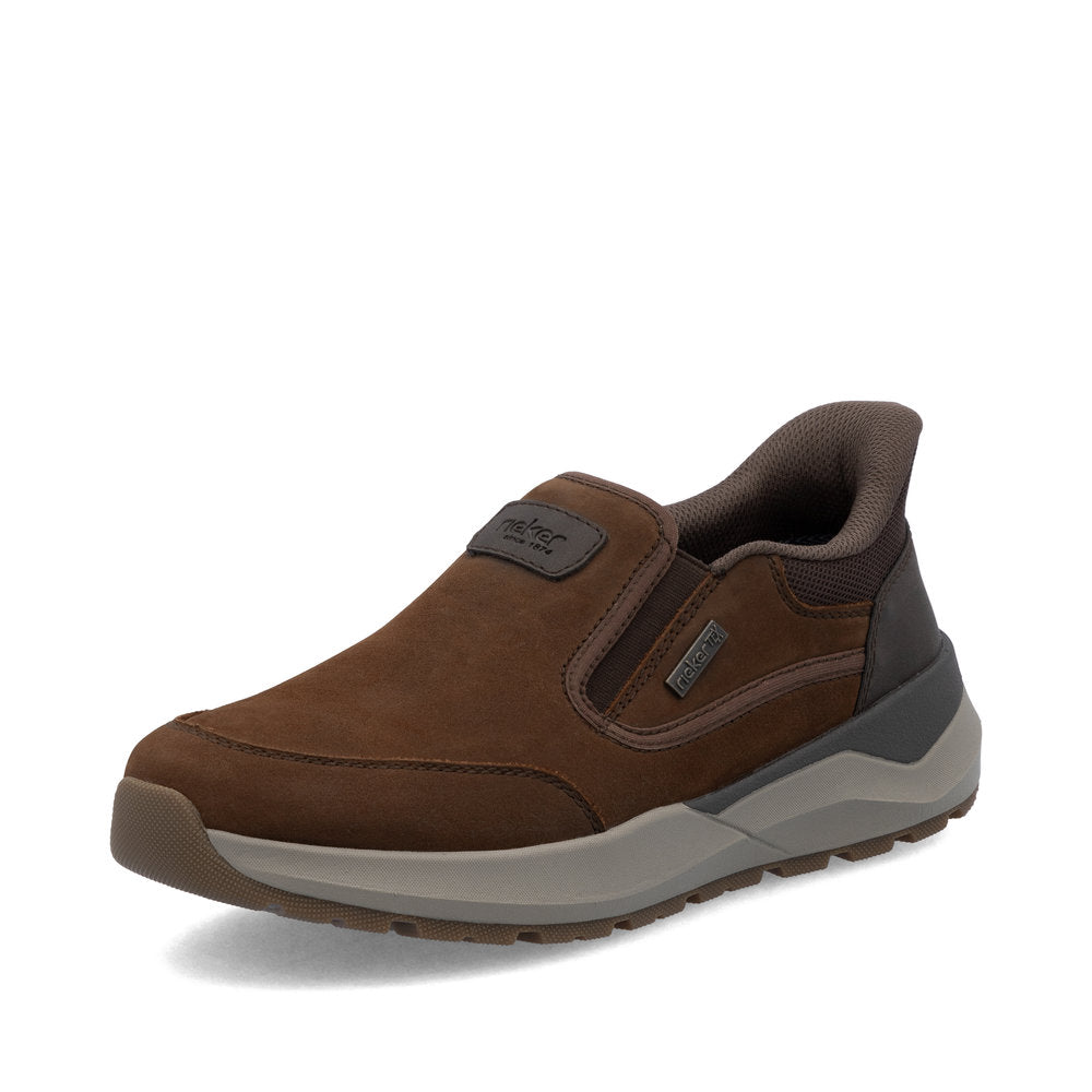 Rieker TEX 06052-22 Brown H Fit Slip On Shoes