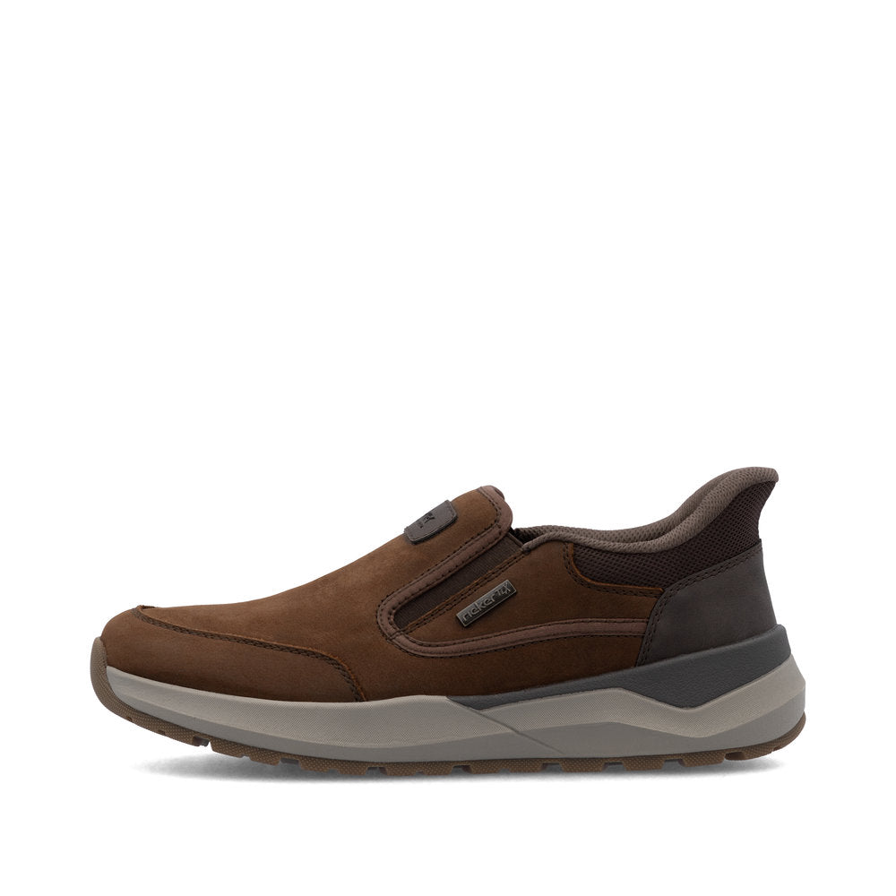 Rieker TEX 06052-22 Brown H Fit Slip On Shoes