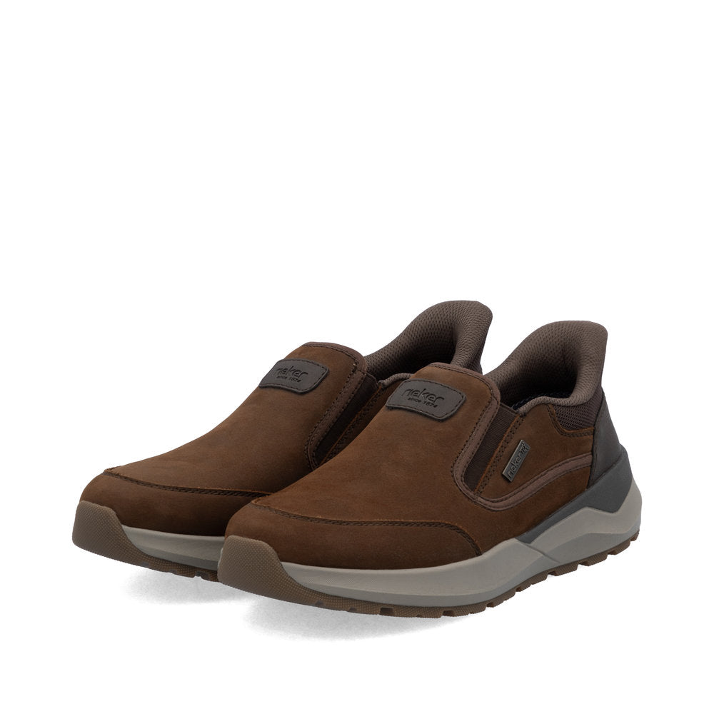 Rieker TEX 06052-22 Brown H Fit Slip On Shoes