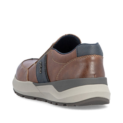 Rieker 06055-24 Brown Combi H Fit Slip On Shoes