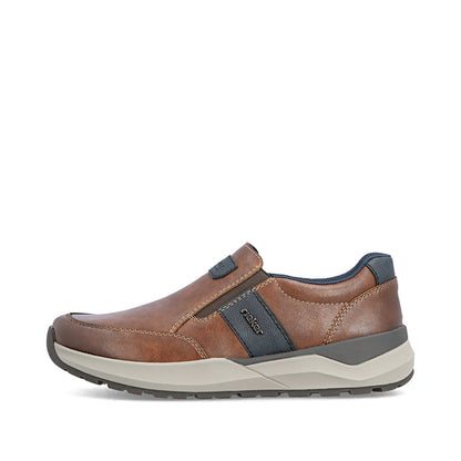 Rieker 06055-24 Brown Combi H Fit Slip On Shoes