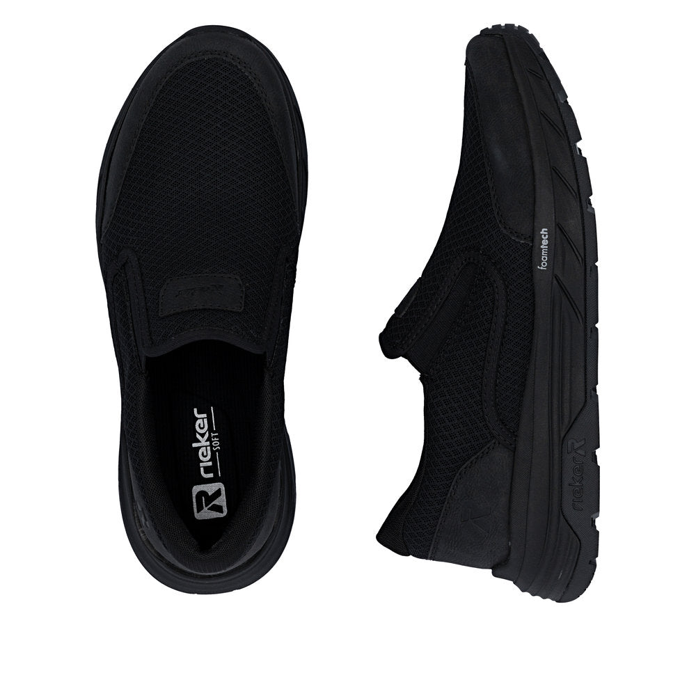 Rieker 06152-00 Black H Fit Slip On Shoes