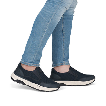 Rieker 06152-14 Navy H Fit Slip On Shoes