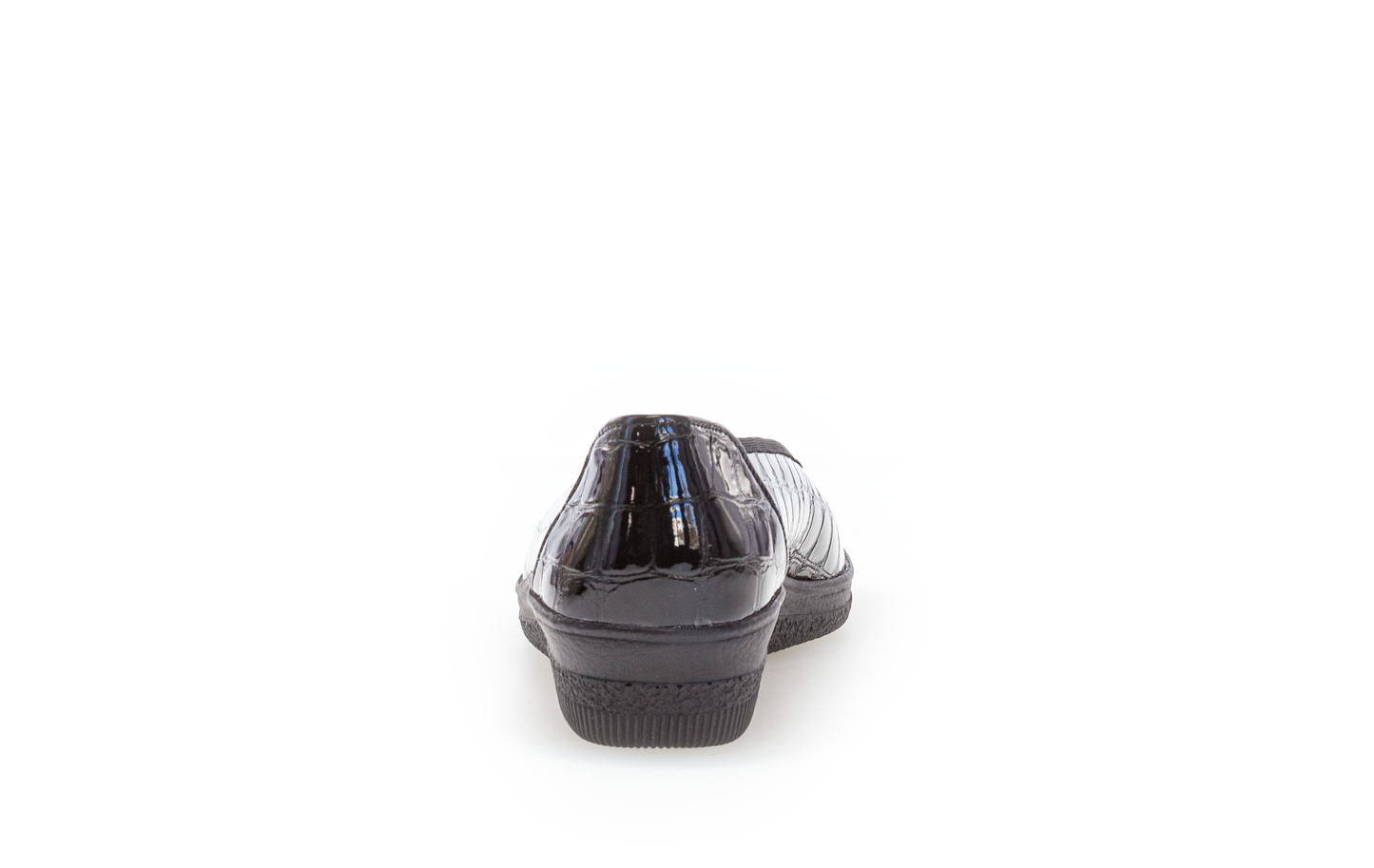 Gabor 06.400.97 Comfort Black Croc Slip On Pumps