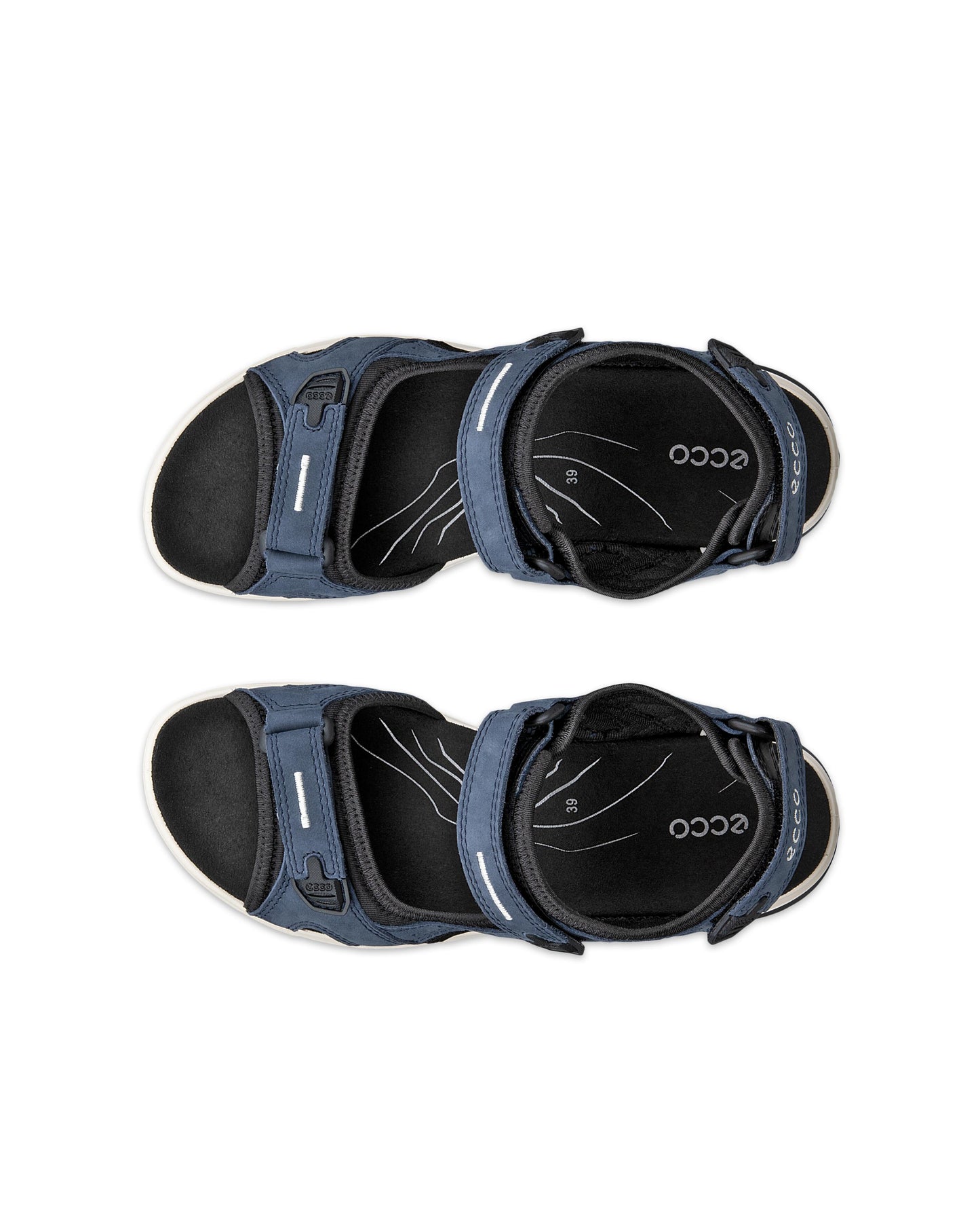 Ecco 069563 02038 Offroad Marine Navy Velcro Sandals
