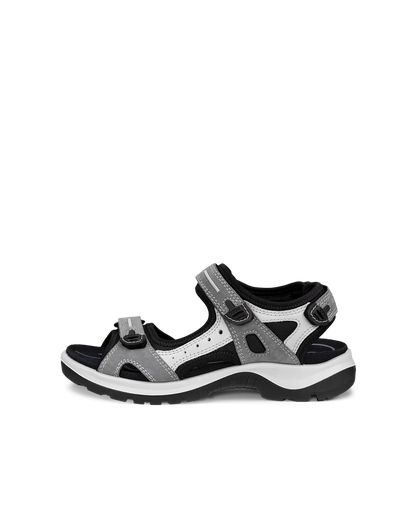 Ecco 069563 02244 Offroad Yucatan Titanium Grey Combi Velcro Sandals