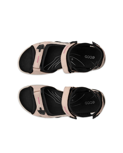 Ecco 069563 61155 Offroad Rose Dust Limestone Velcro Sandals