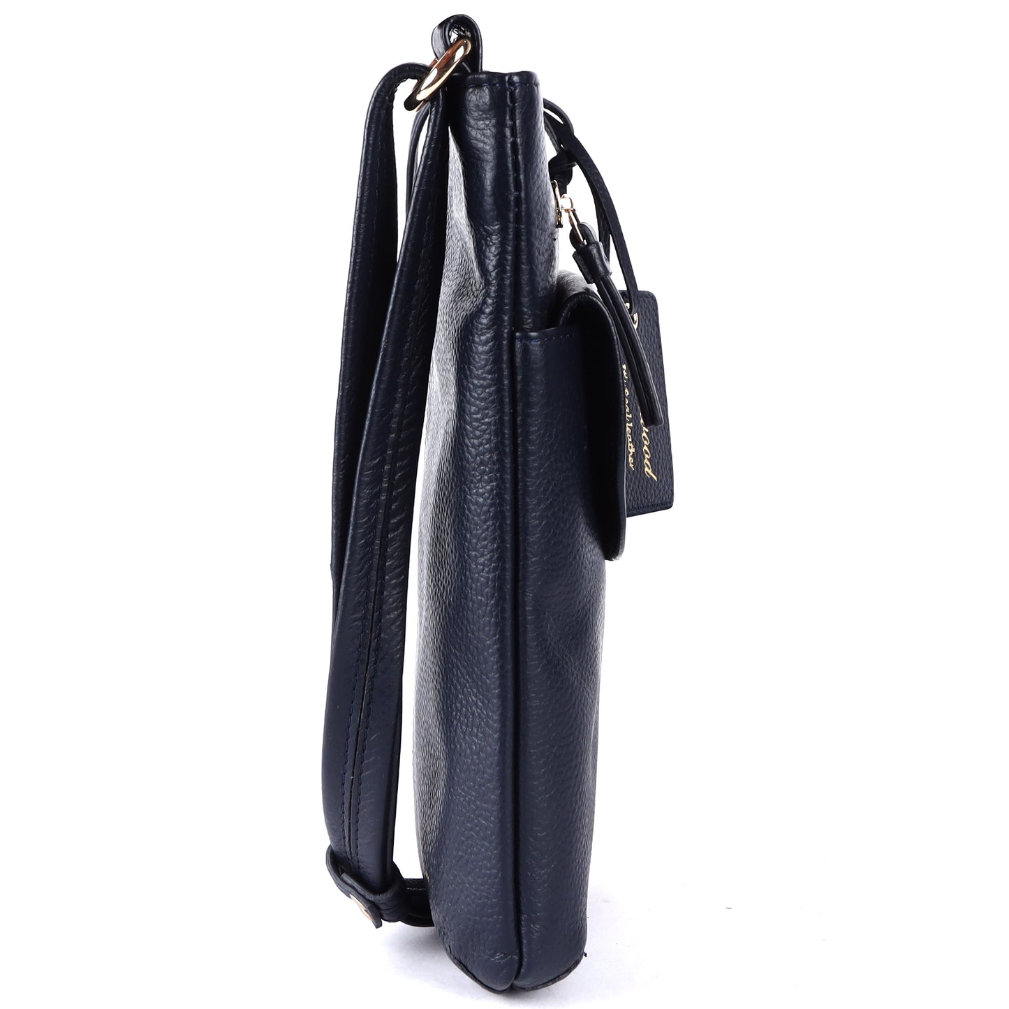 Ashwood Leather CB-5 Navy Crossbody Bag