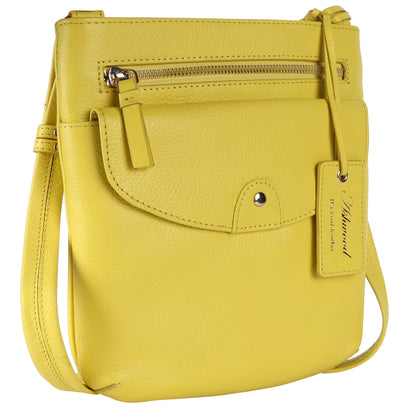 Ashwood Leather CB-5 Aurora Yellow Crossbody Bag