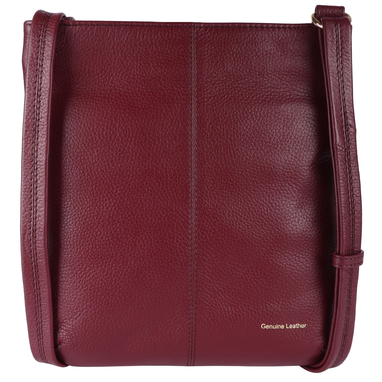 Ashwood Leather CB-5 Wine Crossbody Bag