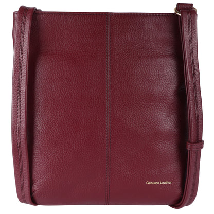 Ashwood Leather CB-5 Wine Crossbody Bag