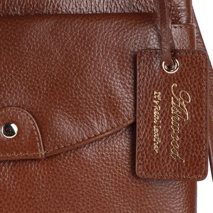 Ashwood Leather CB-5 Heritage 2 Tone Tan Crossbody Bag