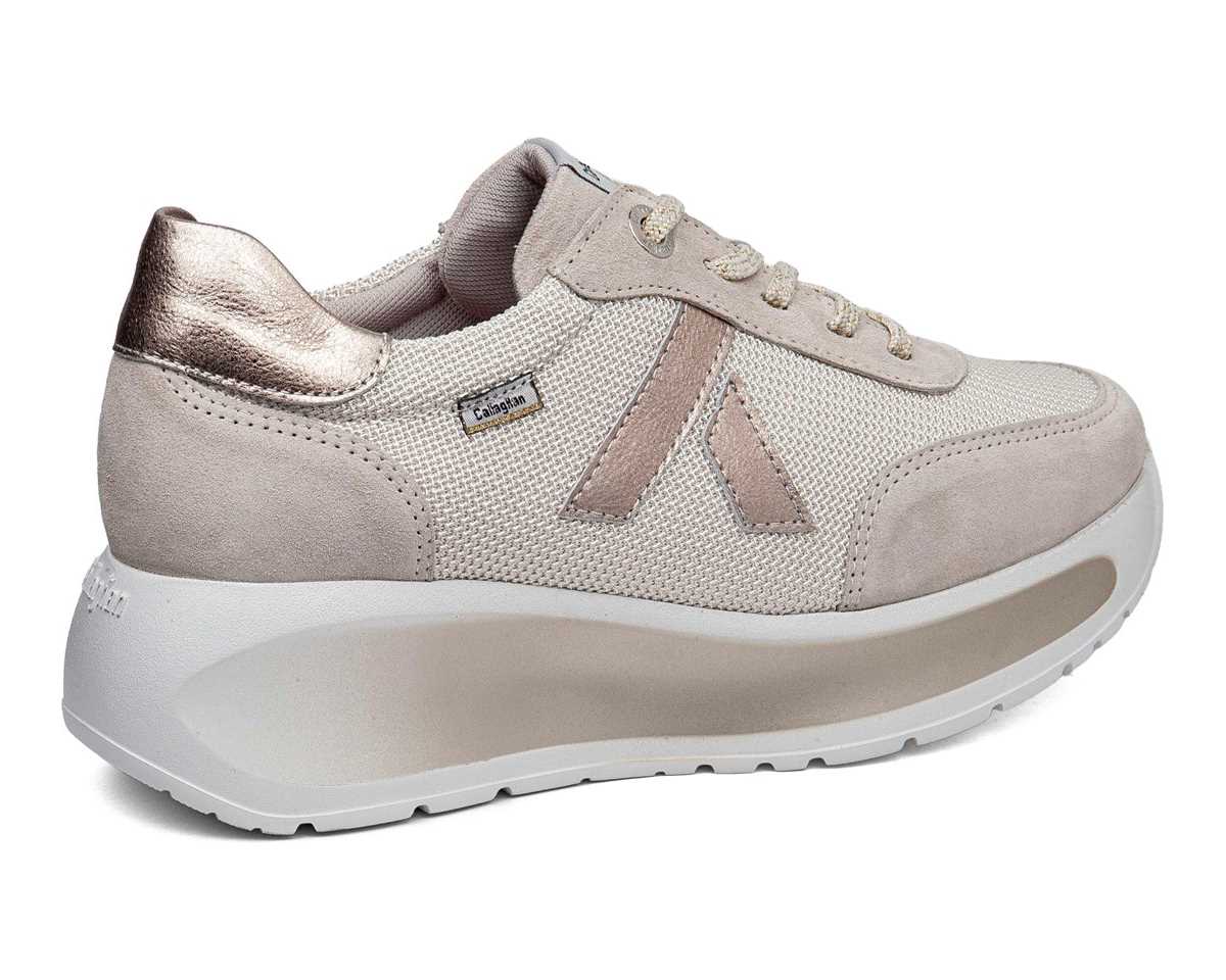Callaghan 61609 Beige & Gold Sneakers