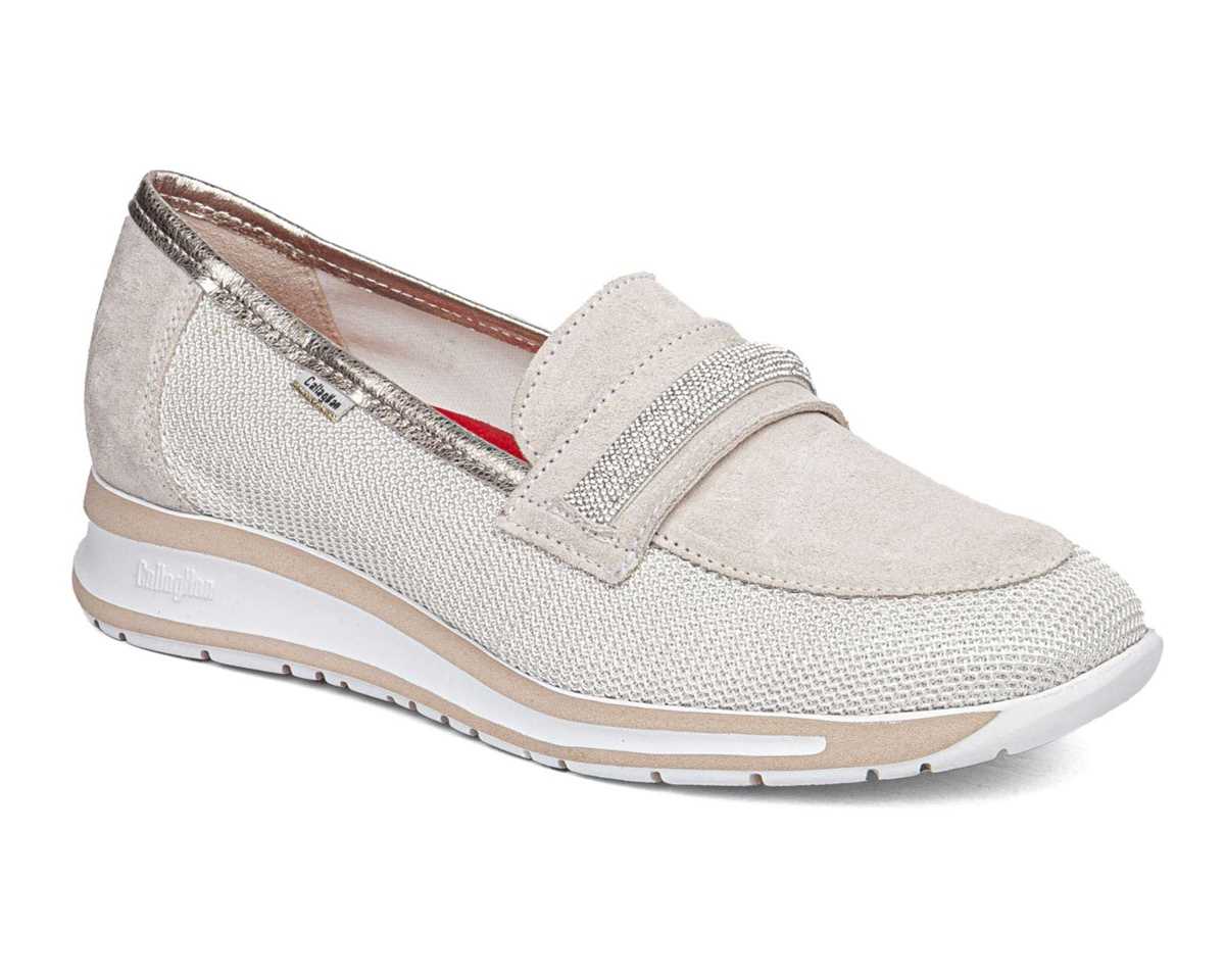 Callaghan 87116 Marfil Nude & Gold Trim Slip On Shoes