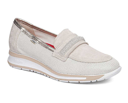 Callaghan 87116 Marfil Nude & Gold Trim Slip On Shoes