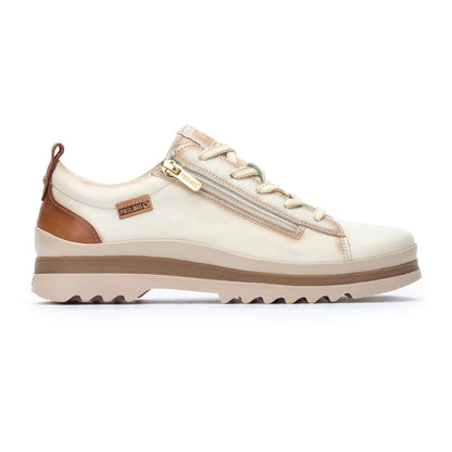 Pikolinos Vigo W3W-6979C1 Nata Cream Lace & Zip Shoes