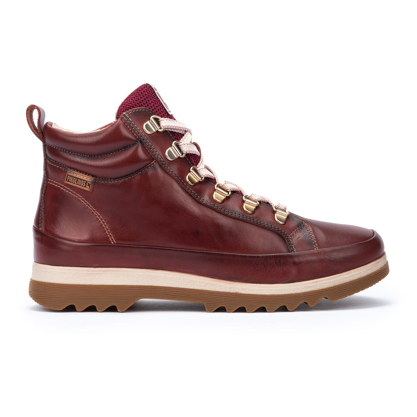 Pikolinos Vigo W3W-8564 Arcilla Burgundy Lace Ankle Boots