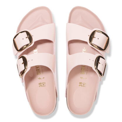 Birkenstock 1029392 Arizona Light Rose Big Buckle Natural Leather Patent High Shine Sandals