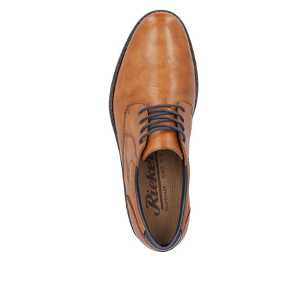 Rieker 10304-24 Tan Formal Shoes with Navy Laces