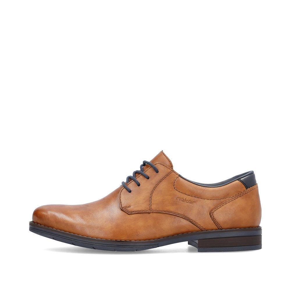 Rieker 10304-24 Tan Formal Shoes with Navy Laces