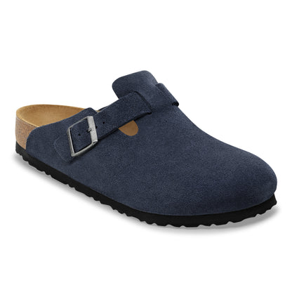 Birkenstock 1030816 Boston Suede Leather New Navy Clogs