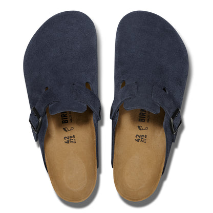 Birkenstock 1030816 Boston Suede Leather New Navy Clogs