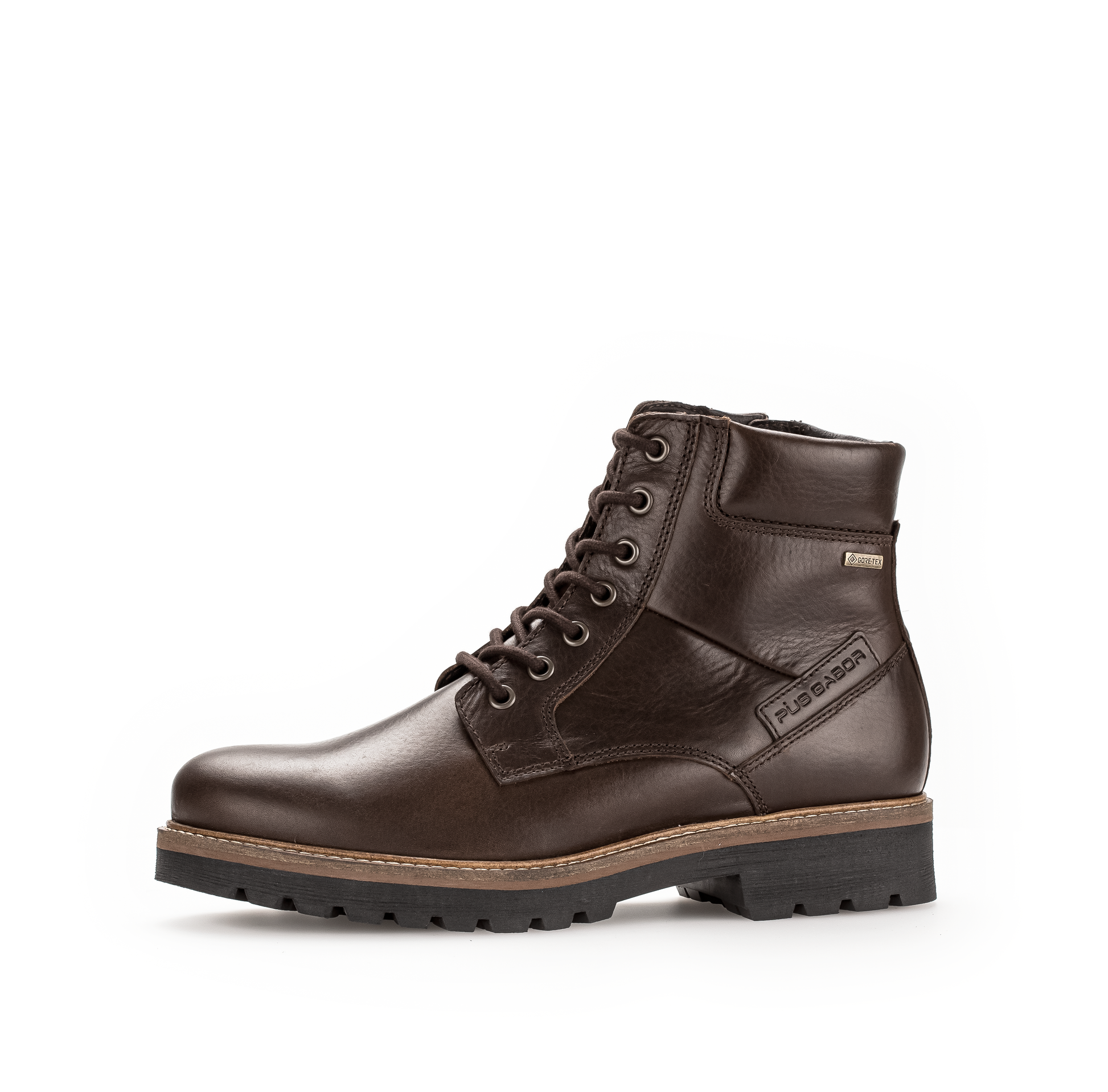 PIUS Gabor 1043.50.18 Mocca Brown Gore Tex Oil Pull Up Boots