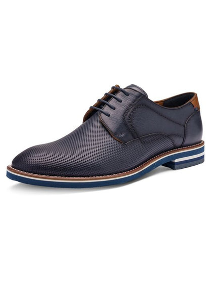 Ara 11-20801 02 Leon G Fit Navy Lace Shoes with Tan Heel