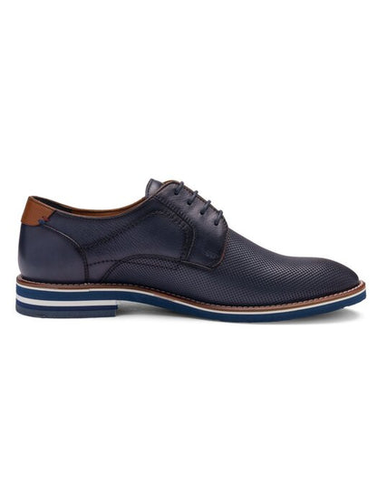 Ara 11-20801 02 Leon G Fit Navy Lace Shoes with Tan Heel