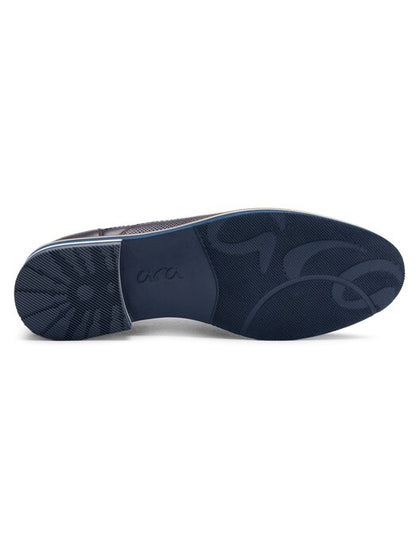 Ara 11-20801 02 Leon G Fit Navy Lace Shoes with Tan Heel