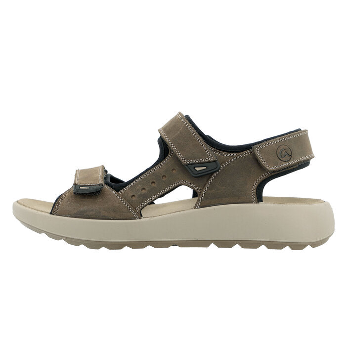 Ara 11-21506 17 Piero Fango Green Khaki , Tan & Black G Fit Velcro Sandals