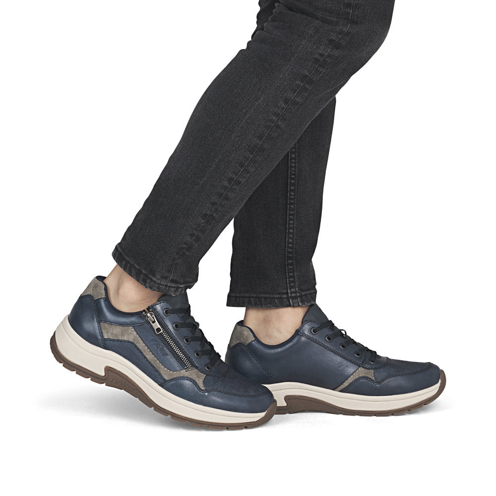 Rieker 11001-14 H Fit Navy Lace Sneakers