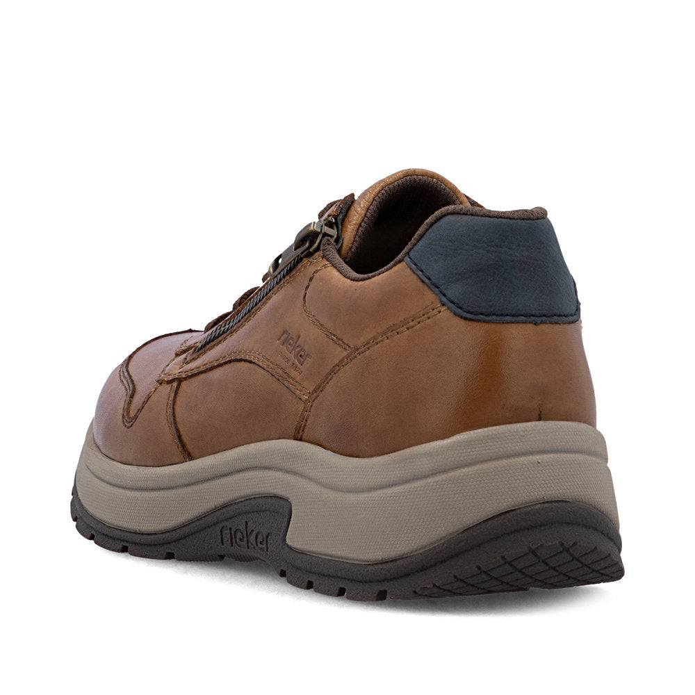 Rieker 11002-22 Brown H Fit Lace & Zip Shoes