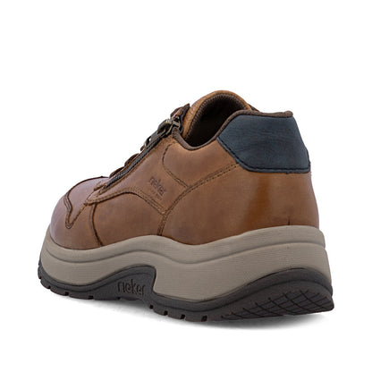 Rieker 11002-22 Brown H Fit Lace & Zip Shoes