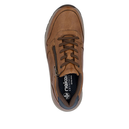 Rieker 11002-22 Brown H Fit Lace & Zip Shoes