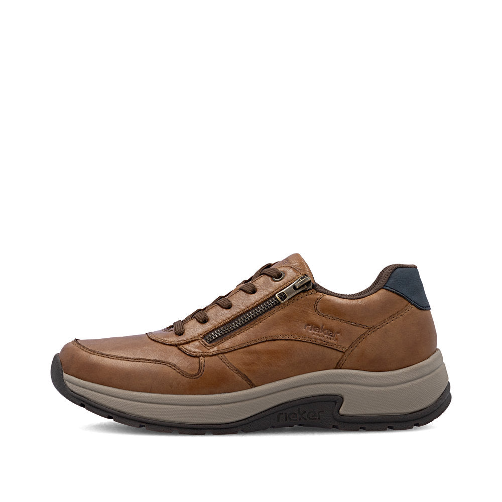 Rieker 11002-22 Brown H Fit Lace & Zip Shoes