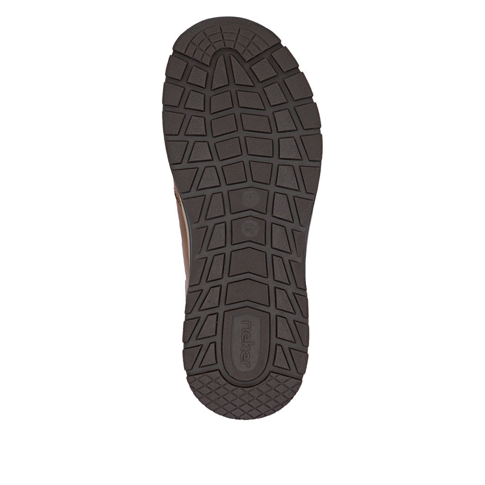 Rieker 11002-22 Brown H Fit Lace & Zip Shoes