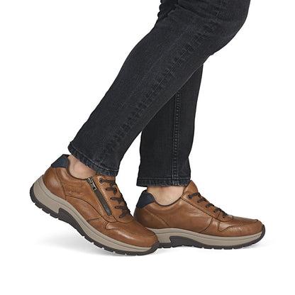 Rieker 11002-22 Brown H Fit Lace & Zip Shoes