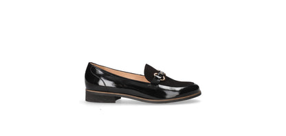 Bioeco by Arka 1119 1974+0026+1315 Black Patent & Suede Slip On Loafers