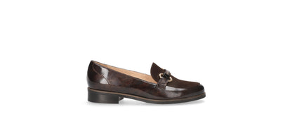 Bioeco by Arka 1119 2968+2036+1315 Brown Patent & Suede Slip On Loafers