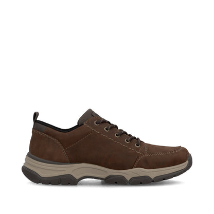 Rieker TEX 11222-22 Brown H Fit Lace Casual Shoes