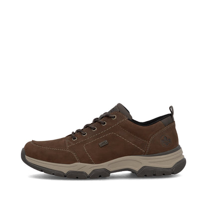Rieker TEX 11222-22 Brown H Fit Lace Casual Shoes
