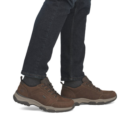 Rieker TEX 11222-22 Brown H Fit Lace Casual Shoes