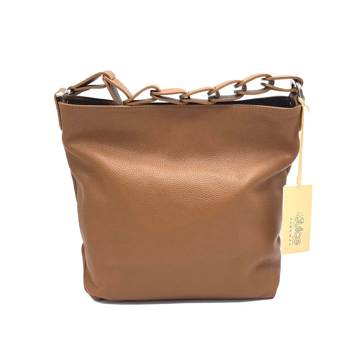 Suie Valentini srl 112420 Camel Genuine Leather Shoulder Bag