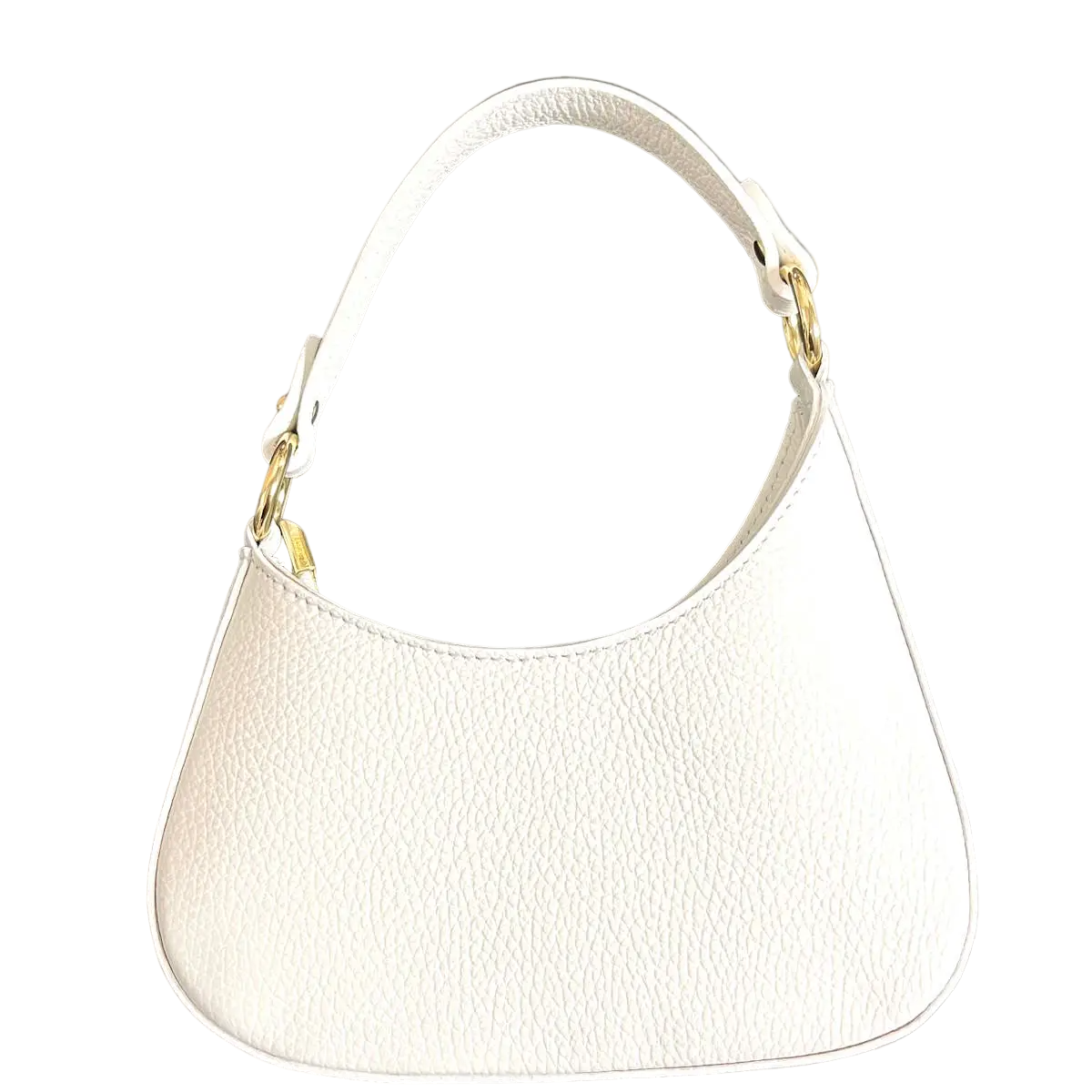 Suie Valentini srl 112423 White Genuine Leather Shoulder Bag