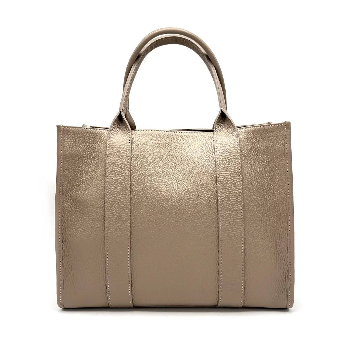 Suie Valentini srl 112428 Taupe Genuine Leather Handbag