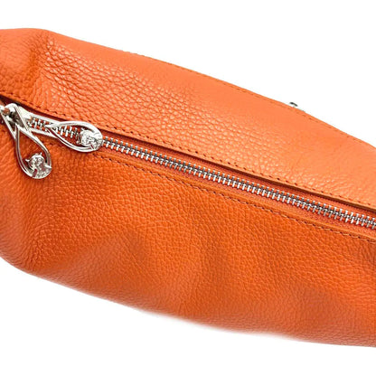 Suie Valentini srl 112433 Orange Genuine Leather Shoulder Bag