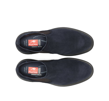 Fluchos F0770 Afelpado Marino Navy Chelsea Boots